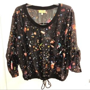 Space Dinosaur Blouse - Juniors